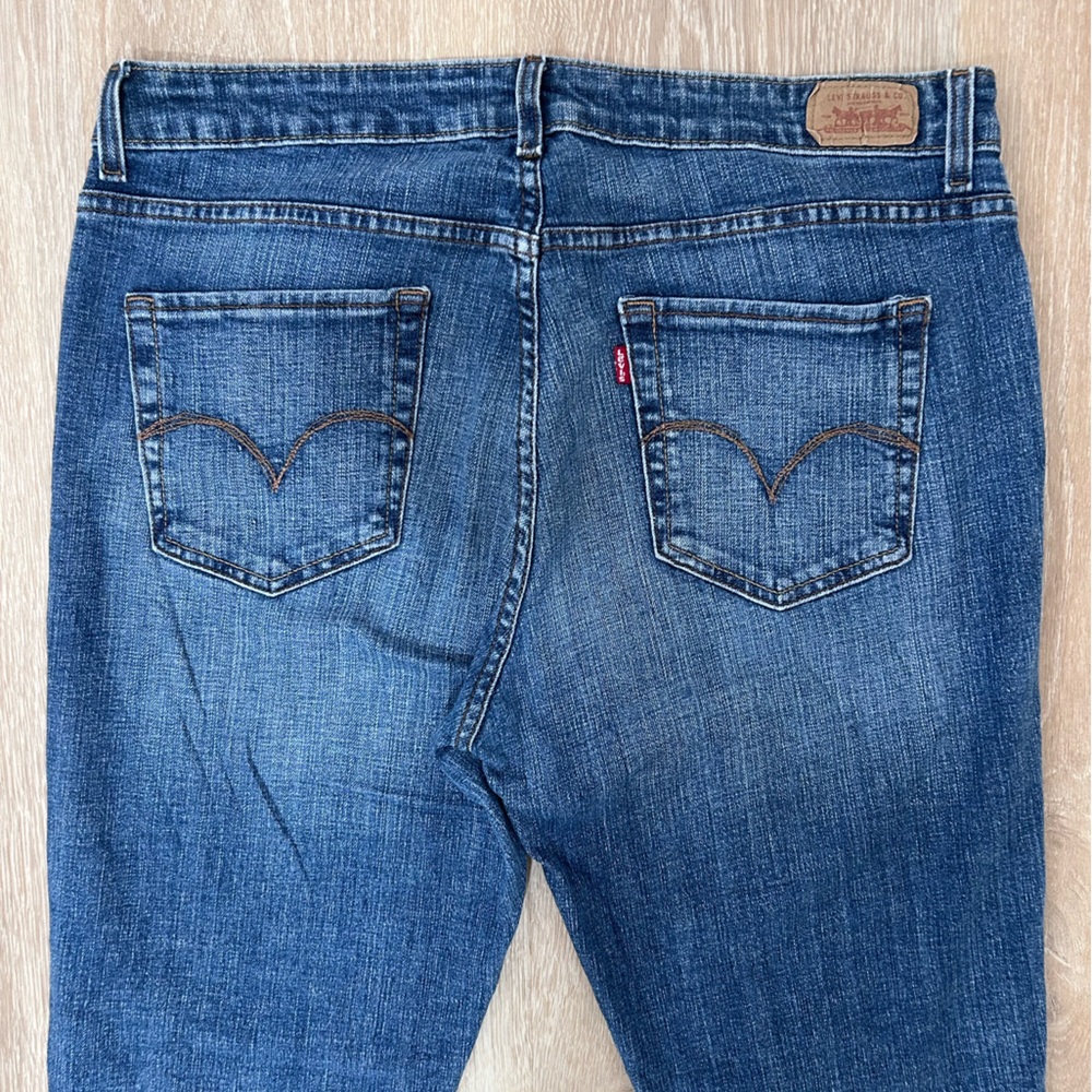 Levis The Original Jean Mid Rise Skinny Medium Wash 5 Pocket Size 16 Women’s - Picture 3 of 9